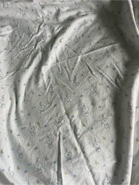 Cotton Flannel Fitted Crib Sheet in a playful alien print